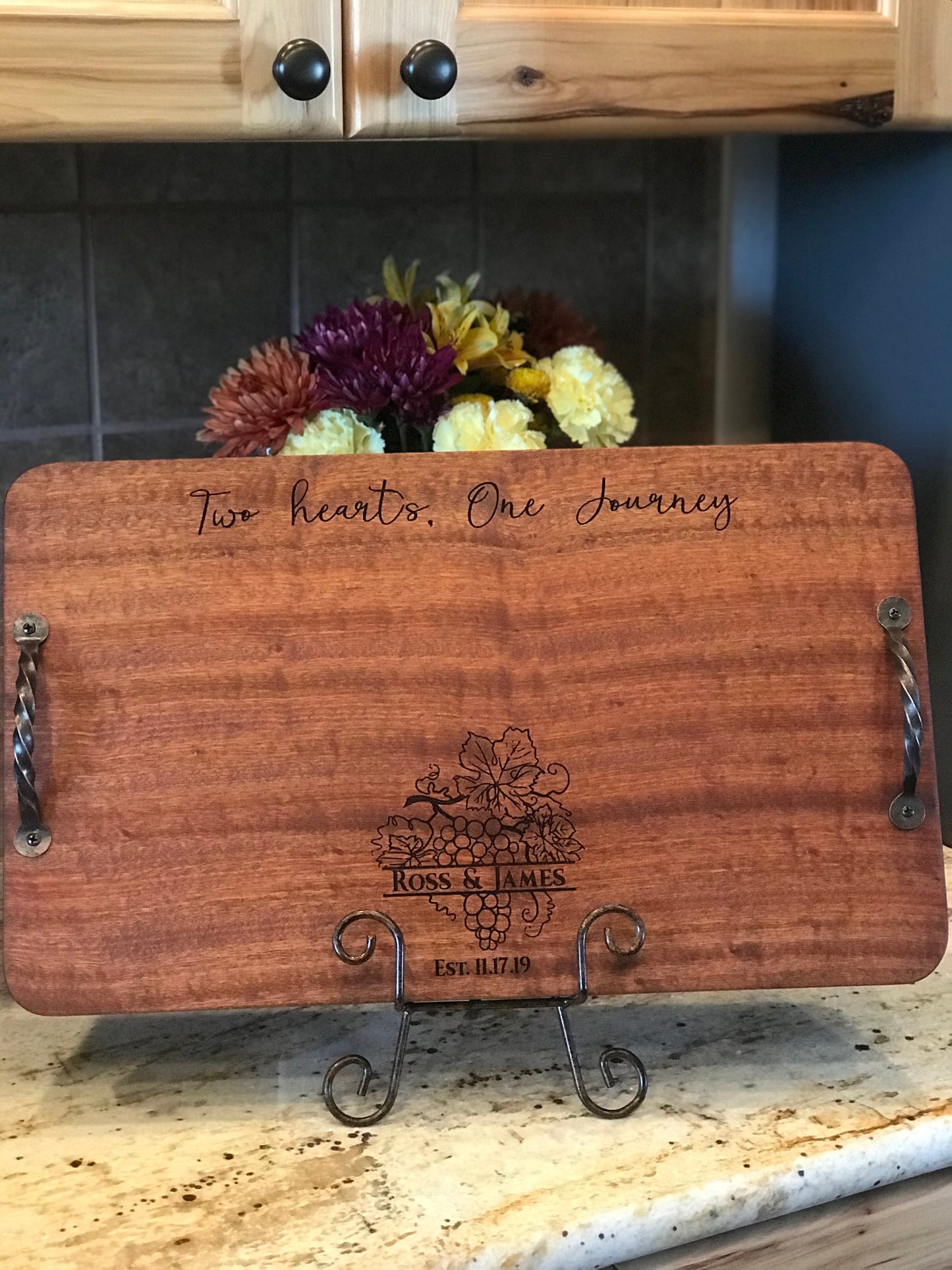 CHARCUTERIE/ DECOR BOARD- SAPELE